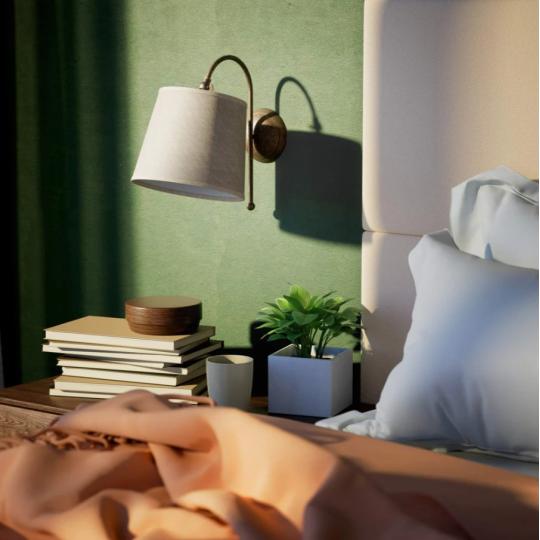 mediteransky nastenny lampa rustikalny klasicky tkanina clonka country nastavitelny spalna citaci nastenny vidiecky vintage.jpg